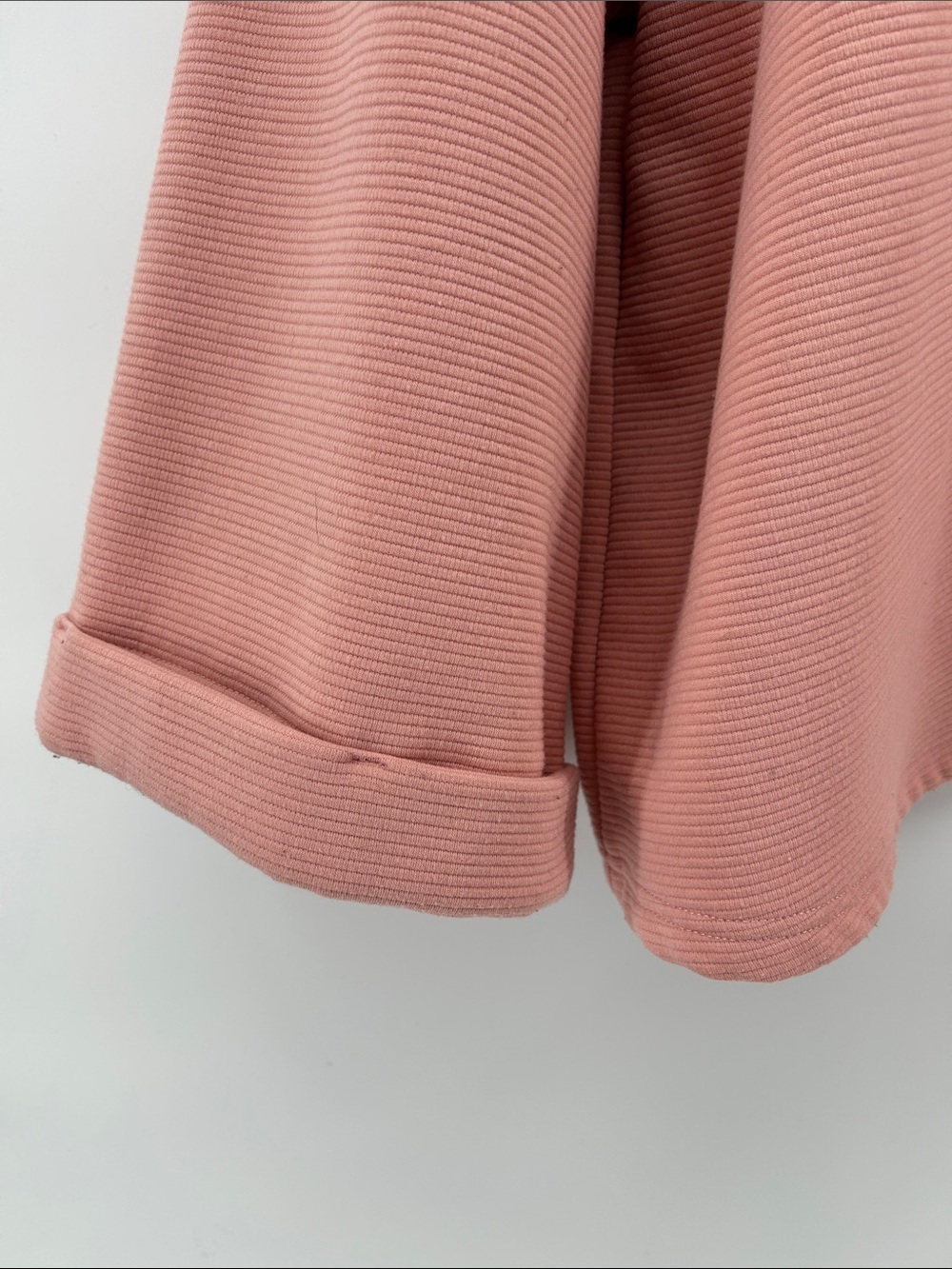 EST 1946 Ribbed Oversized Sweatshirt Material Pullover in Dusty Pink Sz 22/24W - Picture 6 of 7